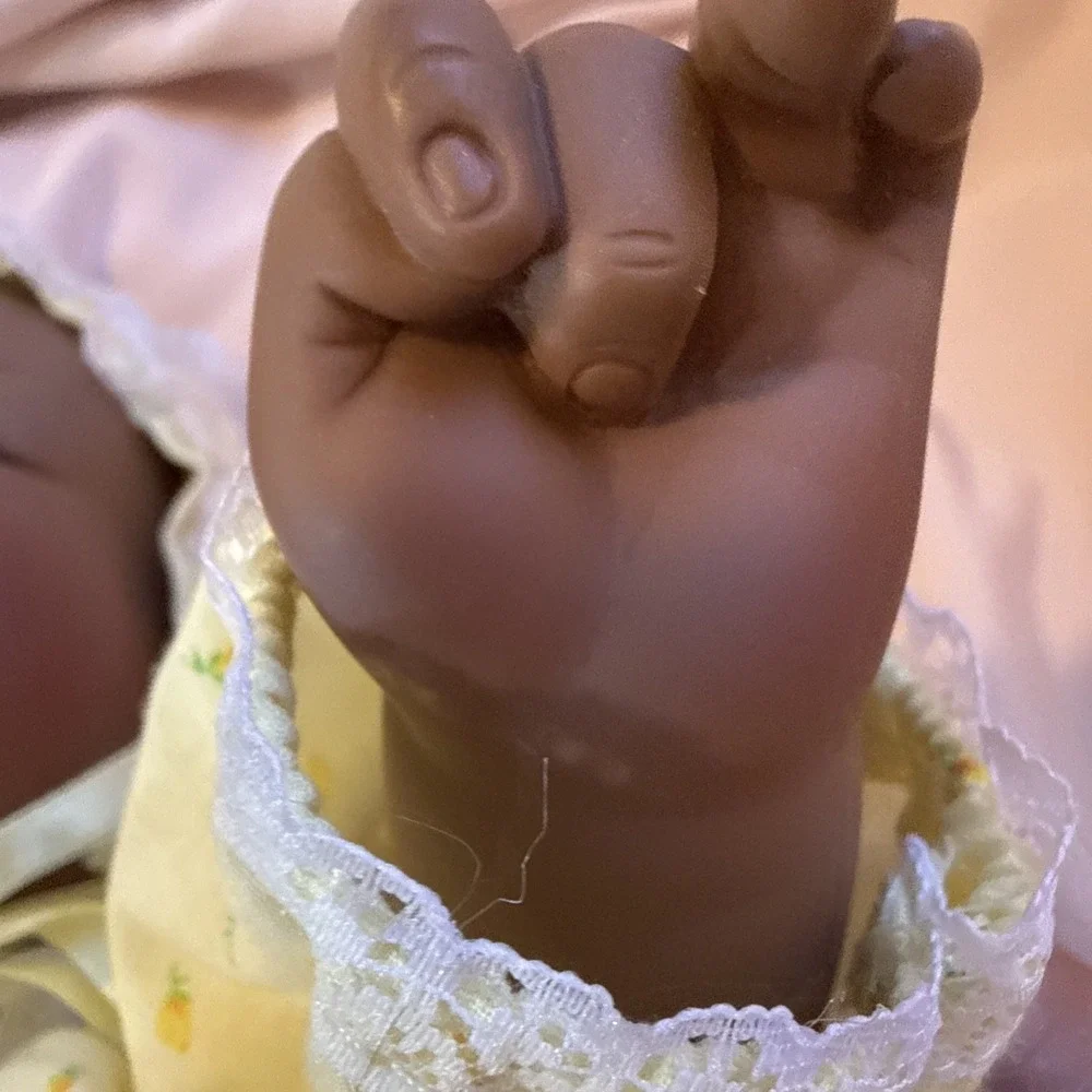 Lee Middleton Dear One African Am. Doll Newborn Baby Signed Numbered 1488, 1985